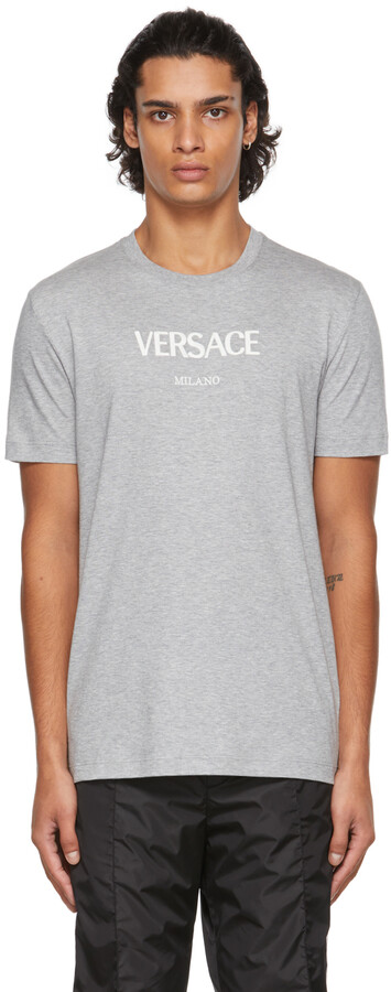 versace shirt grey