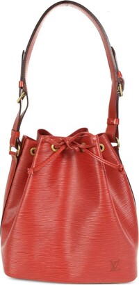 Louis+Vuitton+Petit+No%C3%A9+Shoulder+Bag+Red+Leather+Epi for sale online