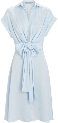 Silvia Tcherassi Paloma Tie-Waist Shirt Dress