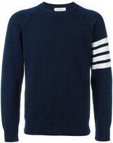 Thumbnail for your product : Thom Browne 4-Bar crew neck cashmere jumper