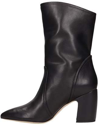 Sam Edelman Black Leather Hartley Ankle Boots