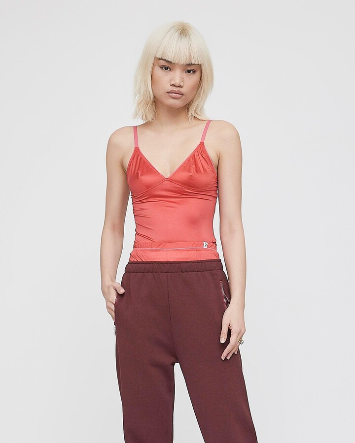 Les Girls Les Boys Women's Red Camisoles - Stretch Satin Cami - Size S at  The Iconic - ShopStyle