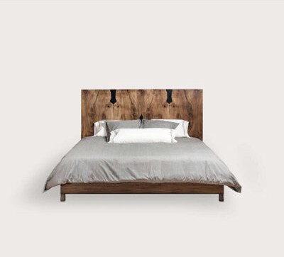Taracea Noma Solid Wood Panel Bed