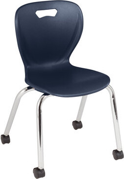 Shape Series Mobile Classroom Chair with Casters