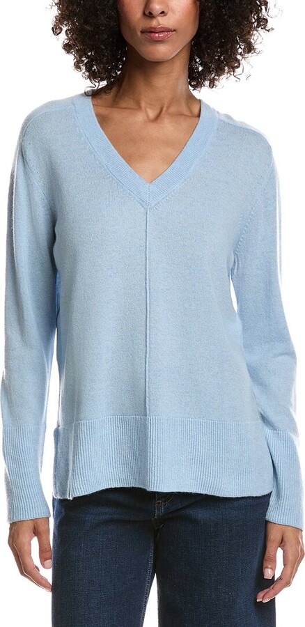 Forte Cashmere Easy Wool & Cashmere-Blend Sweater