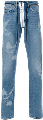 Off-White bird slim-fit jeans
