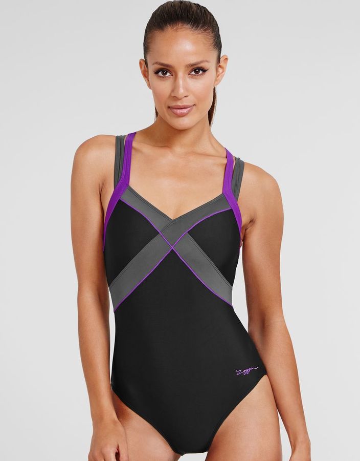 Zoggs Hydrolife Aqua Chic Dual Crossback Swimsuit - ShopStyle