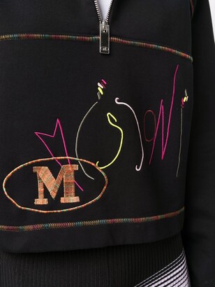 Missoni Logo-Embroidered Funnel Neck Sweatshirt