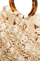 Thumbnail for your product : Kayu Net Sustain Hollie Resin And Crocheted Straw Tote - Beige