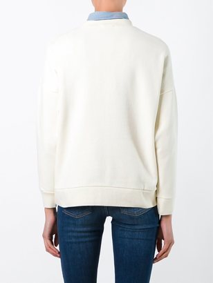 MAISON KITSUNÉ Dan-ah Kim moon print sweatshirt