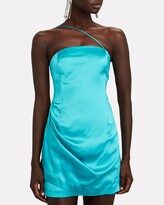 Thumbnail for your product : GAUGE81 Pasto One-Shoulder Satin Mini Dress
