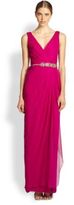 Thumbnail for your product : Notte by Marchesa 3135 Notte by Marchesa Silk Chiffon Wrap Gown