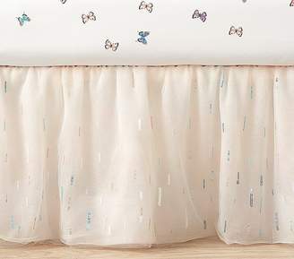 shimmer tulle crib skirt