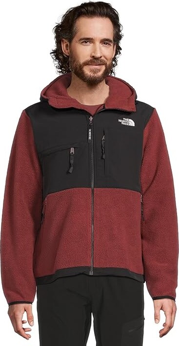 The North Face Retro Denali Hoodie Men's Coat Sumac/TNF Black : 2XL, Fleece/Polyester