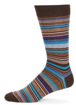 Saks Fifth Avenue Striped Cotton-Blend Socks