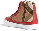 Thumbnail for your product : Burberry 'Merrison' High Top Sneaker (Walker, Toddler, Little Kid & Big Kid)