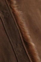 Thumbnail for your product : Meteo By Yves Salomon Shearling-lined Leather Coat