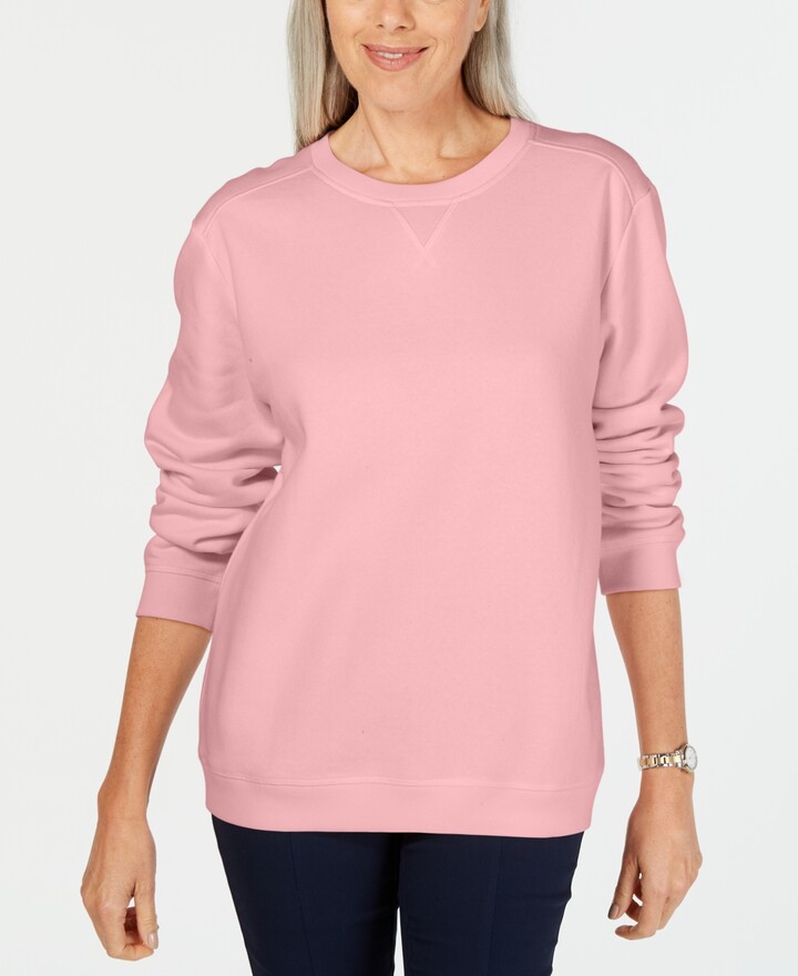 light pink sweatshirt