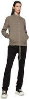 Thumbnail for your product : Rick Owens Taupe Mollino Zip-Up Sweatshirt