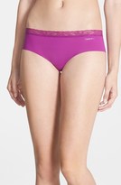 Thumbnail for your product : Calvin Klein 'Invisibles' Lace Trim Hipster Briefs