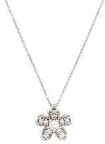 Thumbnail for your product : 14K Diamond Flower Pendant Necklace