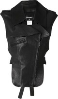 Thumbnail for your product : Chanel Pre Owned 1990-2000s Open-Back Leather Gilet