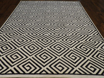 Isabelline Bowenville One-of-a-Kind 8' x 10' Area Rug in Gray/White