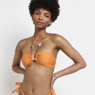 Orange Farfetch Women Sport & Swimwear Swimwear Bikinis Bandeau Bikinis Rita bandeau-style bikini top 