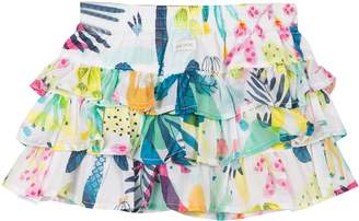 Catimini Girls Oasis Print Ruffle Skirt