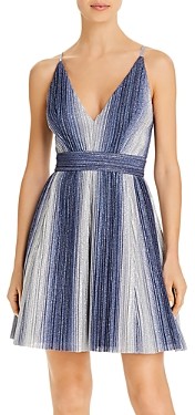 aqua fit and flare dress