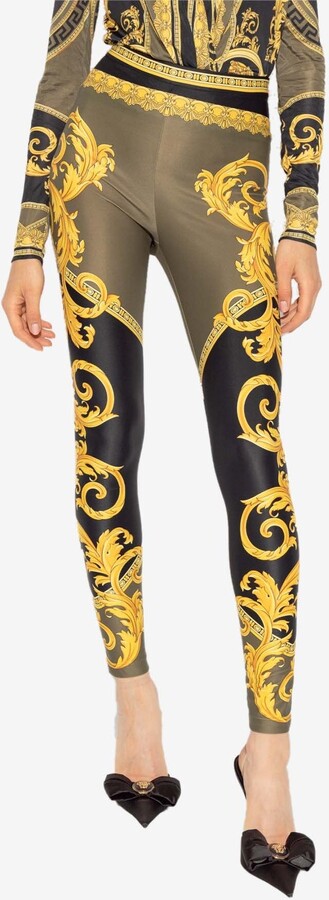 Versace La Coupe des Dieux Print Leggings