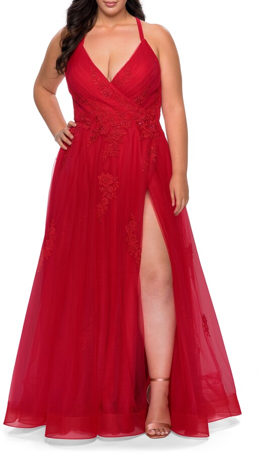 plus size beaded gowns