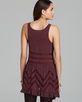 Thumbnail for your product : Free People Top - Tiny Dot Lace Trapeze