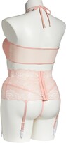 Thumbnail for your product : Coquette Crop Halter Top, Garter Belt & G-String Thong