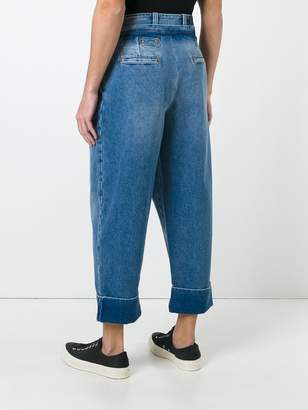 J.W.Anderson cropped pleated front jeans