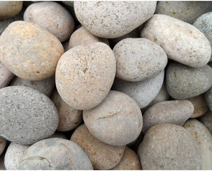 Butler Arts 1 in. to 3 in. Medium Buff Mexican Beach Pebble (500 lbs. Mini Sack)
