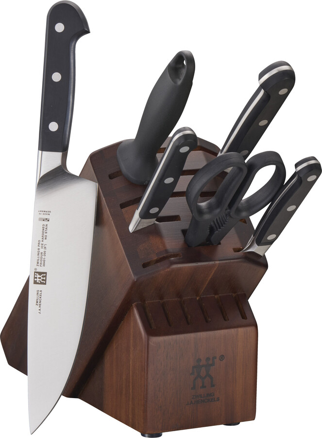 Zwilling Pro 7-pc, Knife block set, acacia