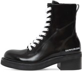 Thumbnail for your product : Calvin Klein Jeans 50mm Ebba Brushed Leather Ankle Boots