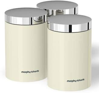Morphy Richards Accents Set Of 3 Storage Canisters – Ivory