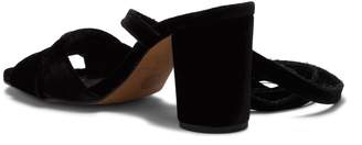 Hudson London Fiji Velvet Block Heel Sandal