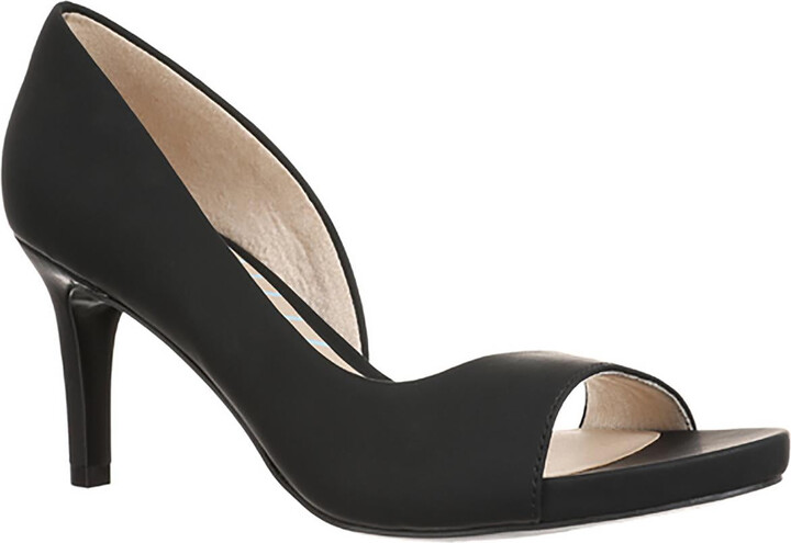 Mantra Womens Cushioned Footbed Faux Leather D'Orsay Heels