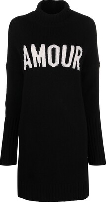 Zadig & Voltaire Logo-Intarsia Knitted Dress