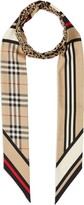 Thumbnail for your product : Burberry Montage-Print Silk Skinny Scarf
