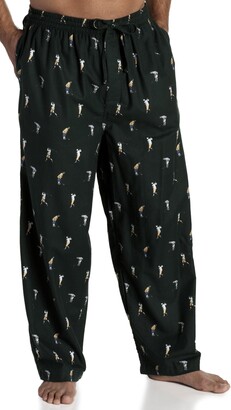 Nautica Sleepwear Men's Golfer Printed Flannel Pant