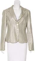 Thumbnail for your product : Giorgio Armani Woven Leather Jacket