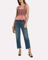 Thumbnail for your product : Ganni Charron Smocked Red Tank