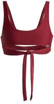 Thumbnail for your product : JADE SWIM Bond Tie Straps Bikini Top - Womens - Burgundy