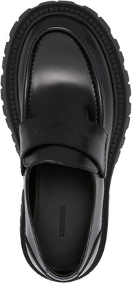 Balenciaga Tractor leather loafers - ShopStyle