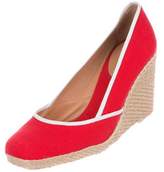 Thumbnail for your product : Sergio Rossi Woven Canvas Wedges