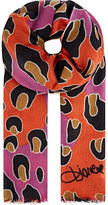 Thumbnail for your product : Diane von Furstenberg Leopard-print scarf